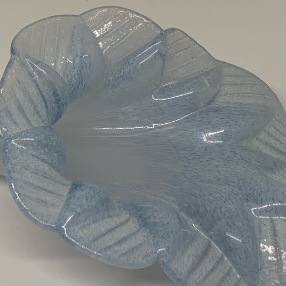 Blown Glass HORIZONTAL BUD VASE Blue - Picture 10 of 10